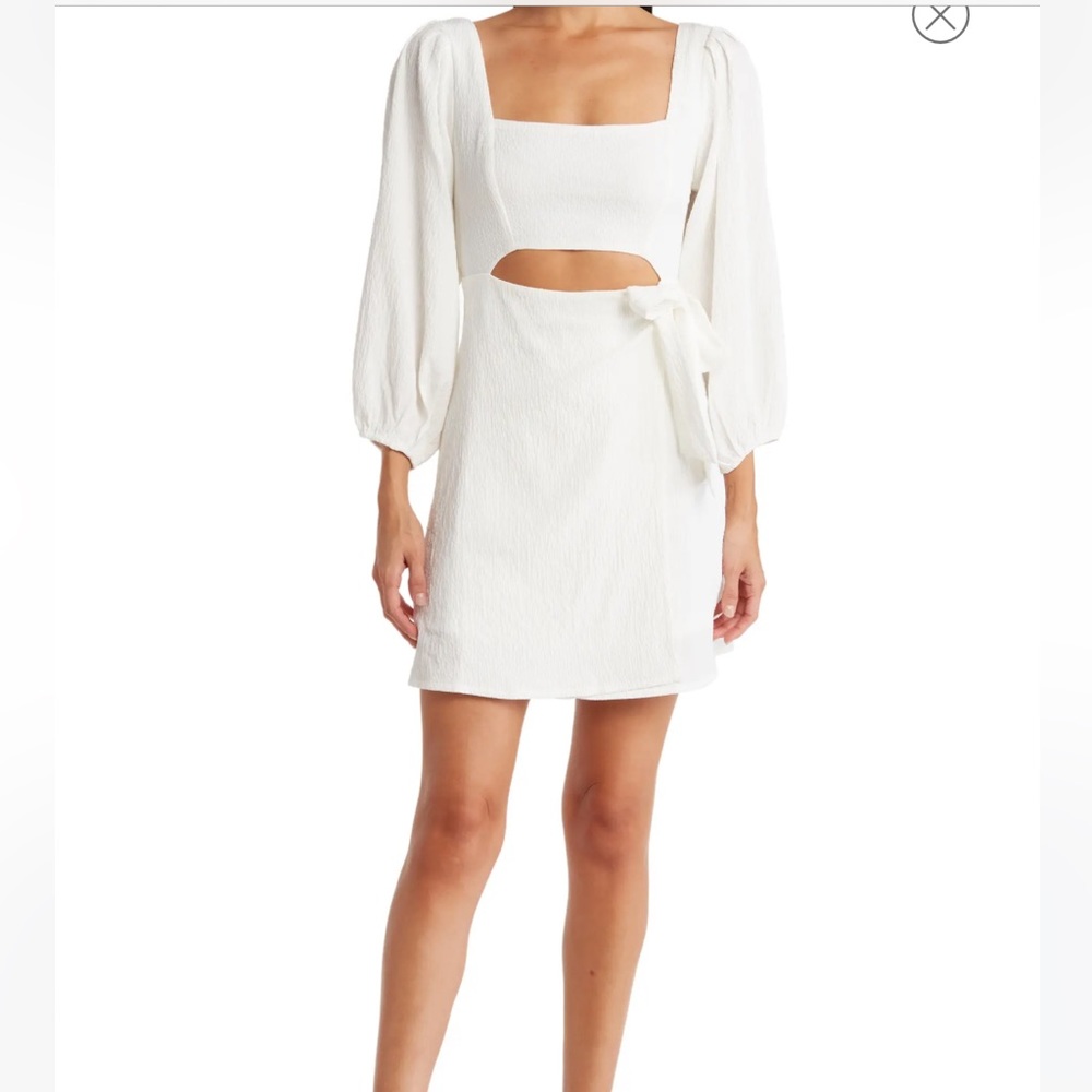 Center Cutout Long Sleeve Dress ASTR THE LABEL